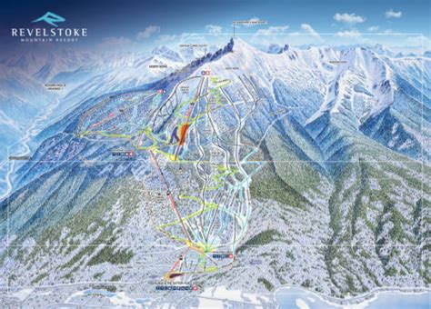 Revelstoke ski map - Powder Canada