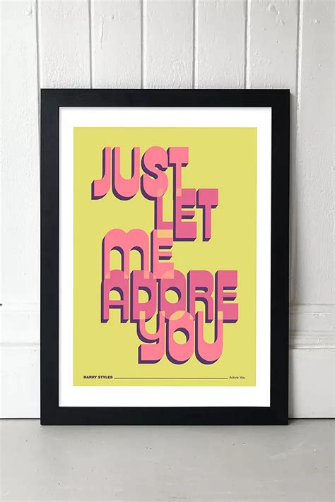 Adore You Wall Art Print | Urban Outfitters UK