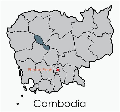 Doodle freehand drawing map of Cambodia. 6735821 Vector Art at Vecteezy