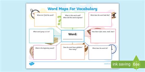 Word Maps for Vocabulary | Twinkl (teacher made) - Twinkl