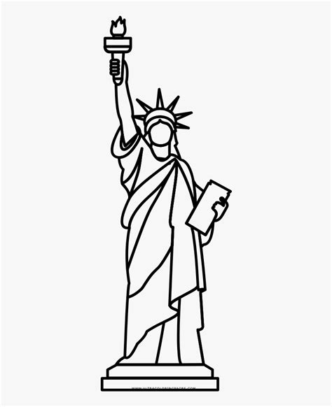 Cartoon Drawing Statue Of Liberty, HD Png Download , Transparent Png ...