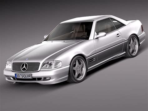 Mercedes SL500 AMG- r129 1989 – 2001 3D Model $129 - .3ds .c4d .fbx ...