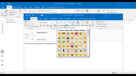 How To Add Emoji In Outlook Email