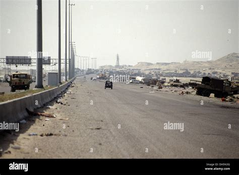 The aftermath of the 1991 Gulf War in Kuwait : the death highway, Mutla ...