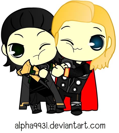 Thor and Loki HUG by Alpha993I on DeviantArt