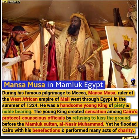 During his famous pilgrimage to Mecca, Mansa Musa, ruler of the West ...