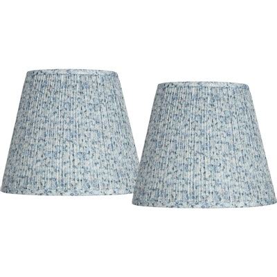 Springcrest Set Of 2 Pleat Empire Print Lamp Shades Blue Floral Medium ...