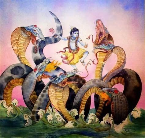 Kaliya Krishna | Krishna art, Lord ganesha paintings, Krishna avatar