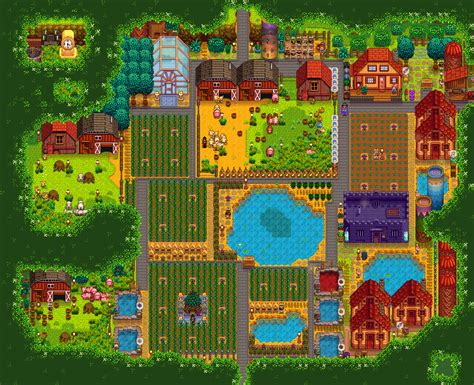 Forest Farm - My late-game forest farm | Stardew Valley Forums