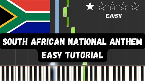 South African National Anthem - Easy Piano Tutorial (Lyrics - Subtitles ...