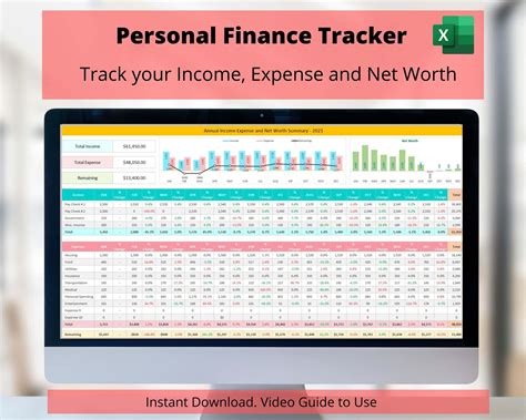 Personal Finance Tracker - Excel Template