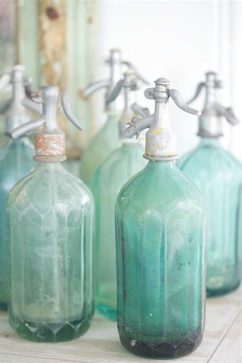 Collecting- Pretty little vintage seltzer bottles - FRENCH COUNTRY COTTAGE