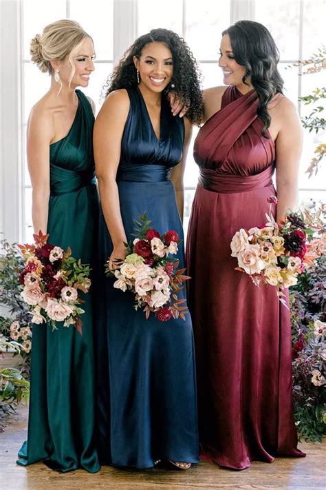 17 Jewel Tone Bridal Party Dresses for Every Season | Wedding ...