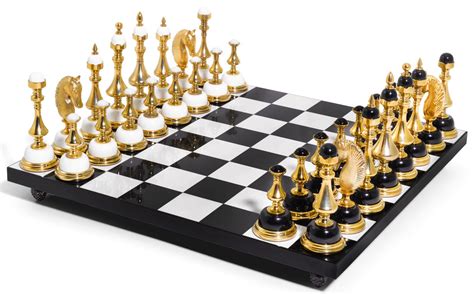 A MODERN GILT-BRASS HARDSTONE CHESS SET | GOLD: The Midas Touch | 2019 ...