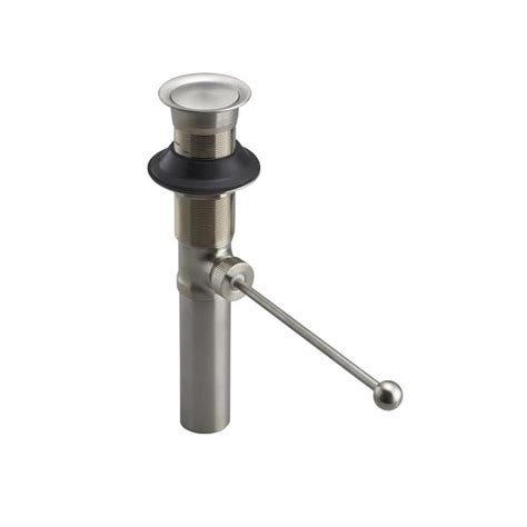 KOHLER Brushed Nickel Bathroom Sink Pop Up Drain in the Sink Drains ...