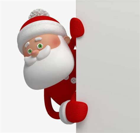 Download High Quality santa clipart peeking Transparent PNG Images ...