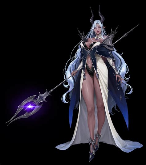 ArtStation - Dark Elf, serim hwang | Elf art, Fantasy art women ...