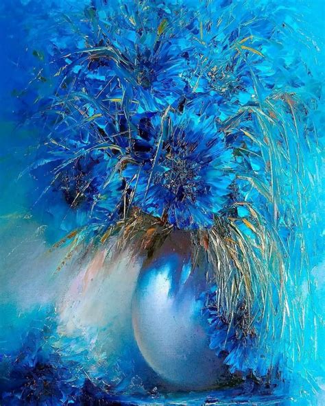 Chelle | Flower art painting, Beautiful paintings, Flower painting