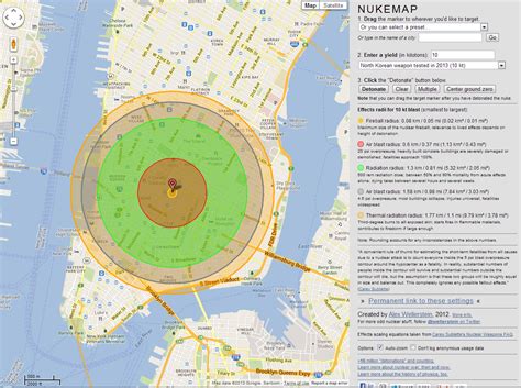 Nuclear Bomb Map Usa