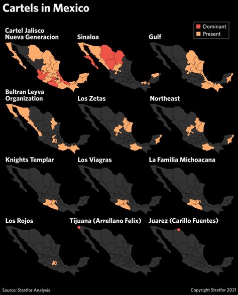 Current Mexican Cartel Territory Map 2022 - Map Of Africa 2022