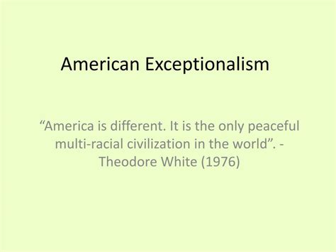 PPT - American Exceptionalism PowerPoint Presentation, free download ...