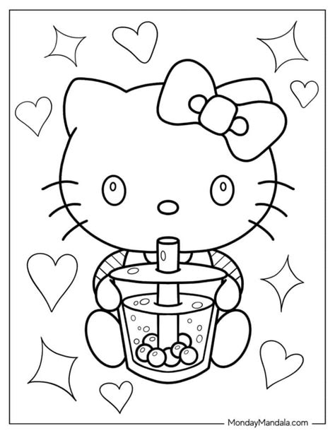 Free Hollo Kitty Coloring Pages