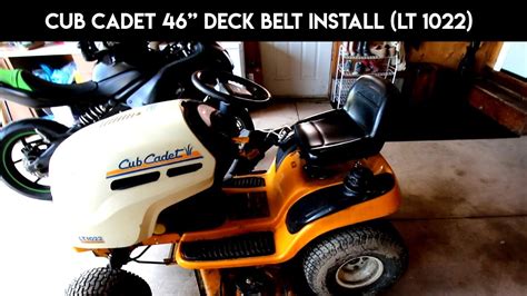 Cub Cadet 46 Inch Mower Deck Belt Diagram - Belt Poster