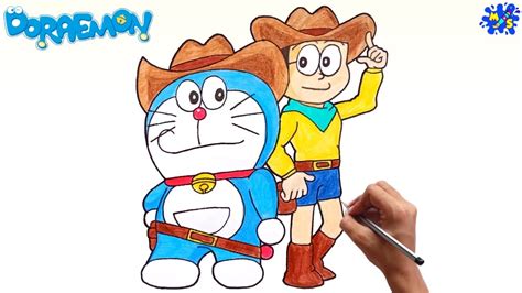 How to Draw Doraemon and Nobita Easy Step by Step || Doraemon Drawing ...