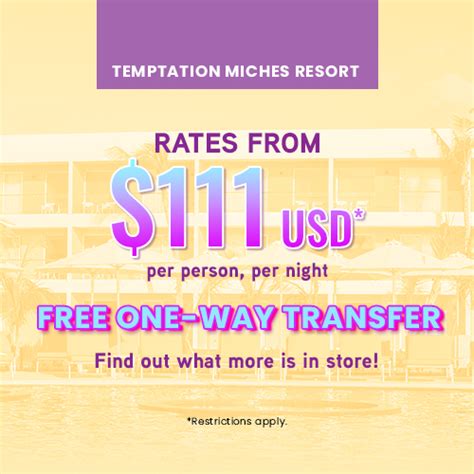 Temptation Resorts & Cruises | Special Offers & Promotions