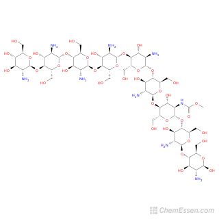 Chitosan Formula - C56H103N9O39 - Over 100 million chemical compounds ...