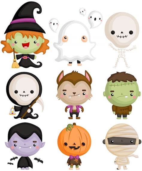 Premium Vector | Halloween Cute Character