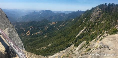 Sequoia National Park - Going up Moro Rock and looking south towards ...