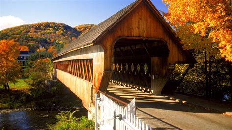 Covered Bridge Autumn Wallpapers - Top Free Covered Bridge Autumn ...