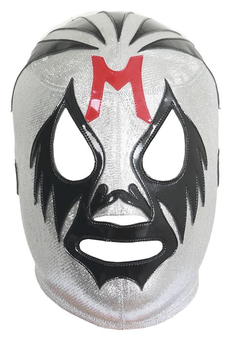 Mil Mascaras Professional Lucha Libre Mask Adult Luchador Mask Silver