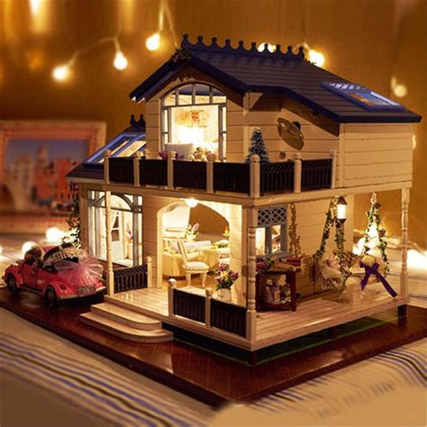 Wholesale Assembling Diy Miniature Model Kit Wooden Doll House Romantic ...