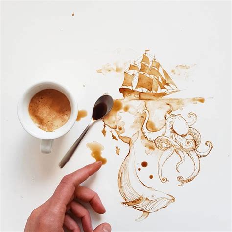 Coffee And Tea Turned Into Beautiful Art By Giulia Bernardelli | Bored ...