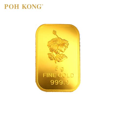 POH KONG 999.9 Gold Bunga Raya Bar (5g) | Shopee Malaysia