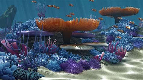 Ocean floor coral reefs cartoon /Underwater/ #coral, #floor, #Ocean, # ...