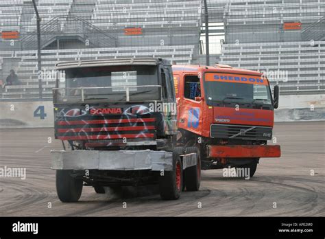 Big Rig Truck Racing Stock Photo - Alamy