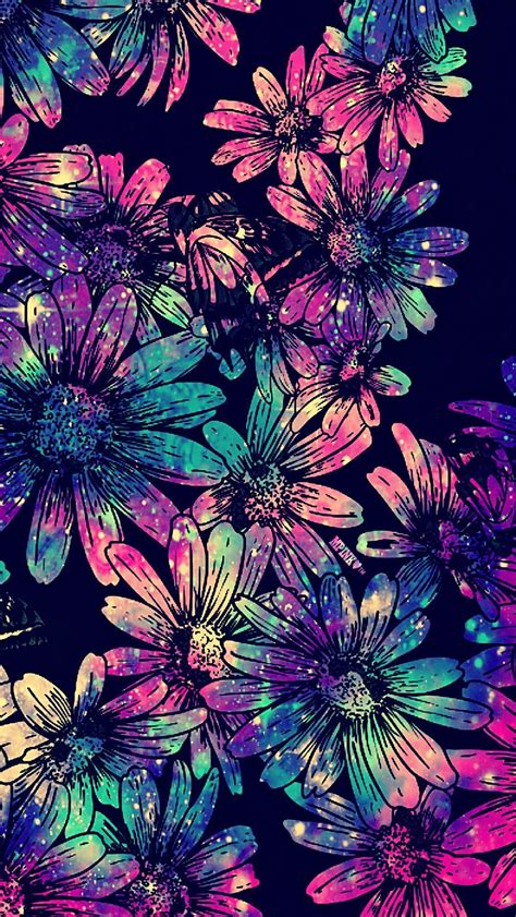 Neon Flowers Wallpapers on WallpaperDog