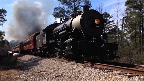 Texas State Railroad Museum #28 2-8-0 Running at Full Steam, with ...