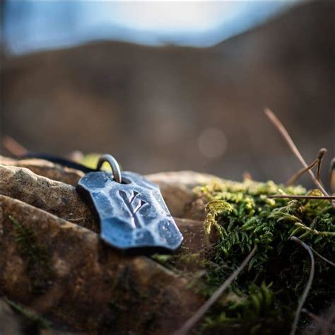 Fehu Rune Pendant Hand-Forged - Northlord