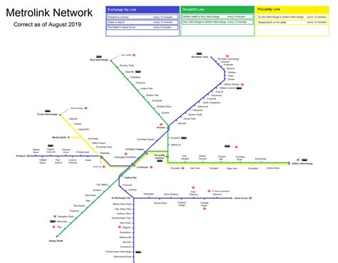 Manchester Metrolink tram map