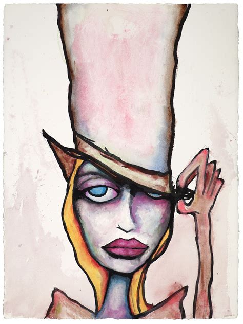 It’s not the hat, it’s the eyes | 30" X 22" | Watercolor, Ink | Marilyn ...