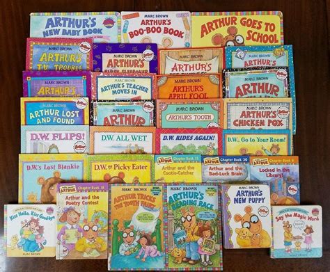 Lot of 30 ARTHUR Books by Marc Brown Aardvark DW the Picky Eater D.W ...