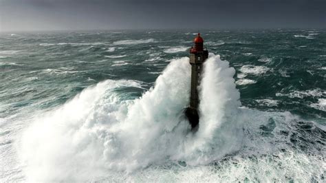 nature, Landscape, Clouds, Lighthouse, Storm, Waves, Sea, Ushant Island ...