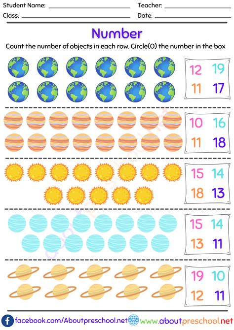 Free Kindergarten Counting Worksheets-7 - About Preschool