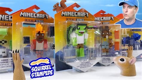 Minecraft Creator Series Customize Action Figures Skins Mix Review ...