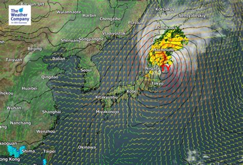 Japan Typhoon Map