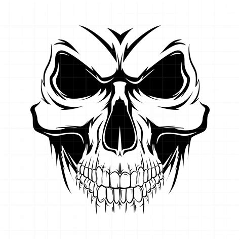 Human Skull Svg